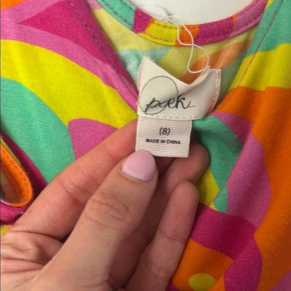 Colorful Swirl Pattern Dress - Picture 2 of 4